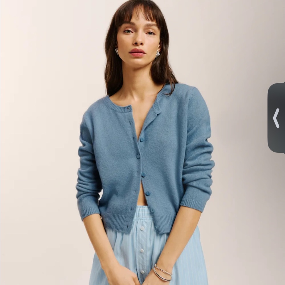 NWT reformation Clara cashmere cardigan L